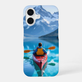  Kayaking in Mountains Personalized iPhone 16 Hülle