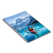 Kayaking in Mountains Personalized Notizblock (Rechte Seite)