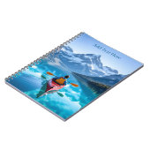 Kayaking in Mountains Personalized Notizblock (Linke Seite)