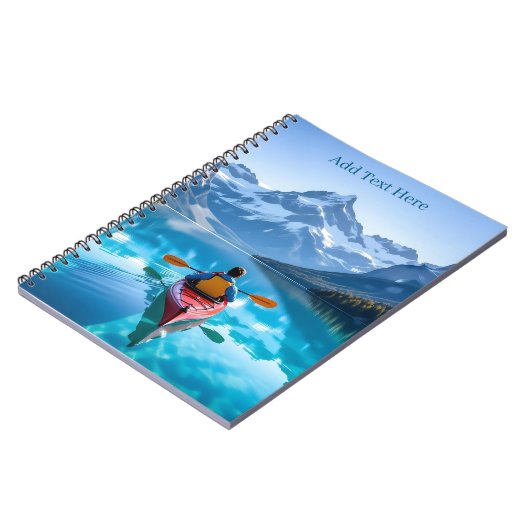 Kayaking in Mountains Personalized Notizblock (Linke Seite)