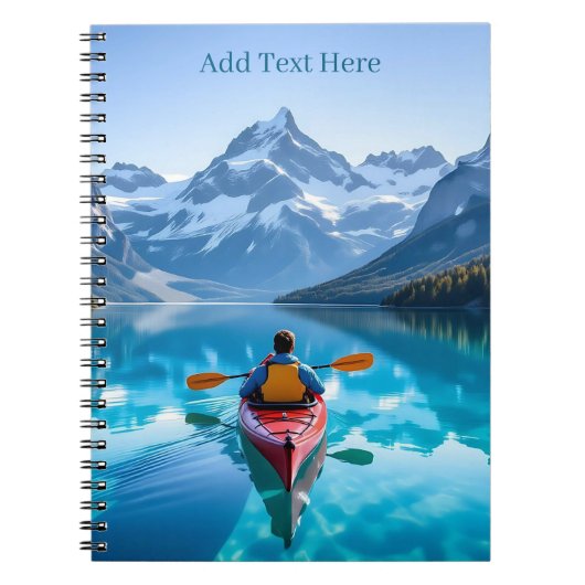 Kayaking in Mountains Personalized Notizblock (Vorderseite)