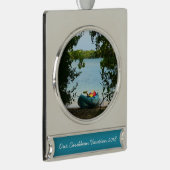 Kayaking in St. Thomas - US-Jungfrau Banner-Ornament Silber (Rechts)