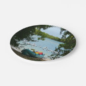 Kayaking in St. Thomas - US-Jungfrau Pappteller (Schrägansicht)