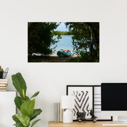 Kayaking in St. Thomas - US-Jungfrau Poster (Heimbüro)