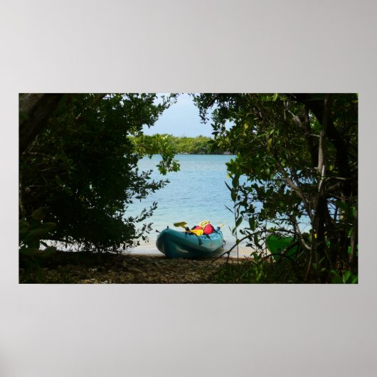 Kayaking in St. Thomas - US-Jungfrau Poster (Vorne)