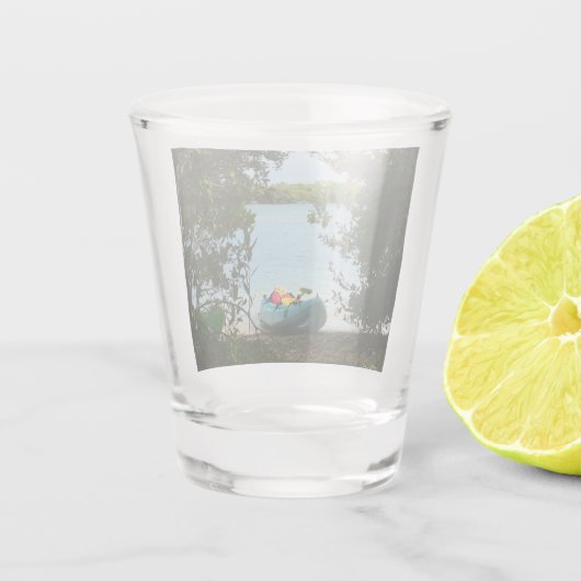 Kayaking in St. Thomas - US-Jungfrau Schnapsglas (Rückseite)