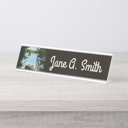 Kayaking in St. Thomas - US-Jungfrau Schreibtischnamensplakette (Vorderseite )