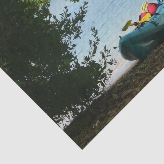 Kayaking in St. Thomas - US-Jungfrau Seidenpapier (Ausschnitt)