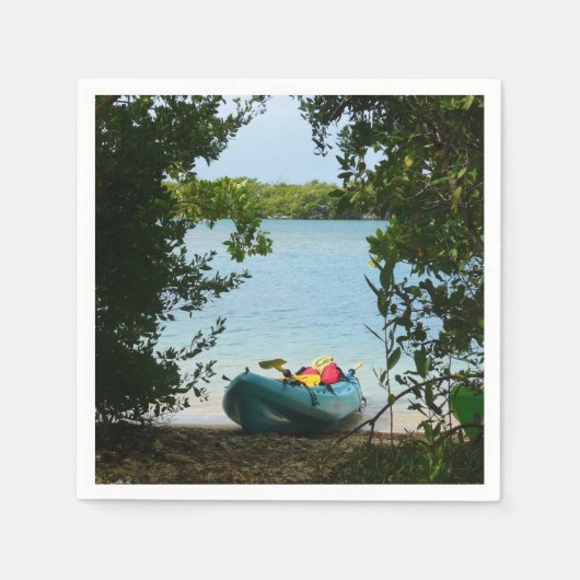 Kayaking in St. Thomas - US-Jungfrau Serviette (Vorderseite)