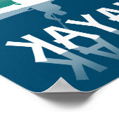 Kayaking Juniper Run - Kayak Poster (Ecke)