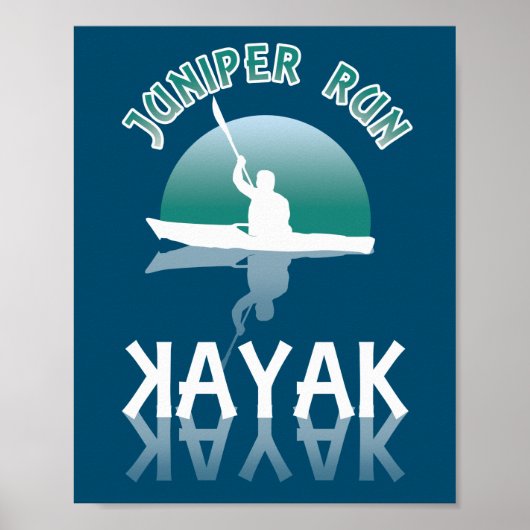Kayaking Juniper Run - Kayak Poster (Vorne)
