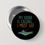 Kayaking Kayak Geschenk Button (Vorne & Hinten)
