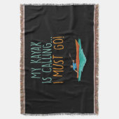 Kayaking Kayak Geschenk Decke (Vorderseite Vertikal)