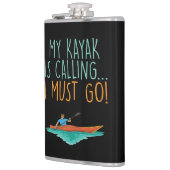 Kayaking Kayak Geschenk Flachmann (Links)