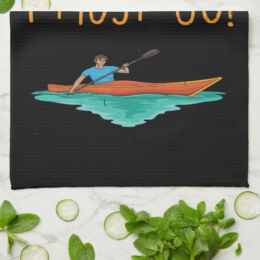 Kayaking Kayak Geschenk Geschirrtuch (Gefaltet)