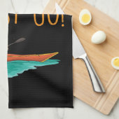 Kayaking Kayak Geschenk Geschirrtuch (Viertel Falte)