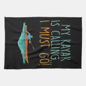 Kayaking Kayak Geschenk Geschirrtuch (Horizontal)