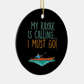 Kayaking Kayak Geschenk Keramik Ornament (Rechts)