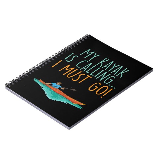 Kayaking Kayak Geschenk Notizblock (Linke Seite)