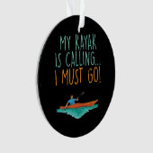 Kayaking Kayak Geschenk Ornament (Vorderseite)