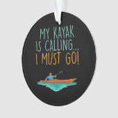 Kayaking Kayak Geschenk Ornament (Vorderseite)