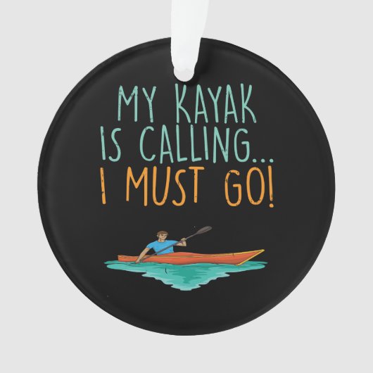 Kayaking Kayak Geschenk Ornament (Vorderseite)