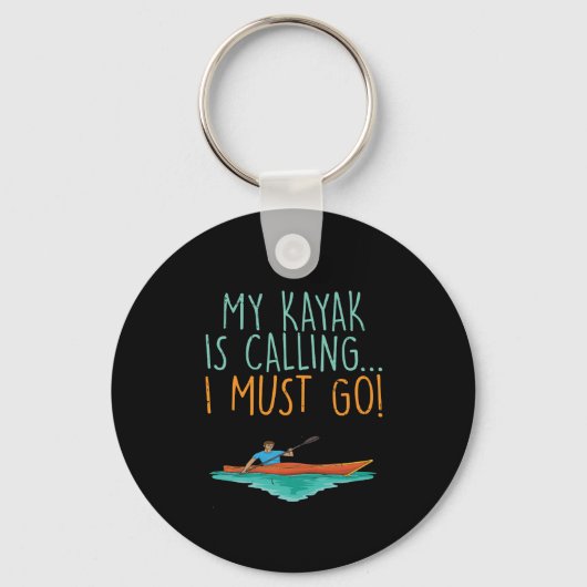 Kayaking Kayak Geschenk Schlüsselanhänger (Vorderseite)