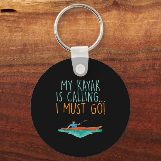 Kayaking Kayak Geschenk Schlüsselanhänger (Vorderseite)