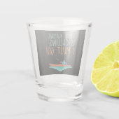 Kayaking Kayak Geschenk Schnapsglas (Rückseite)