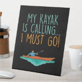 Kayaking Kayak Geschenk Sockelschild (In Situ)