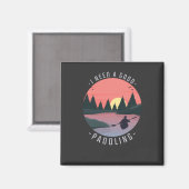 Kayaking Kayak Paddling Magnet (Vorderseite/Rückseite)