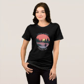 Kayaking Kayak Paddling Tri-Blend Shirt (Vorderseite voll)