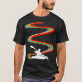 Kayaking Kayak Rainbow Pride _1 T-Shirt (Vorderseite)