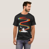 Kayaking Kayak Rainbow Pride _1 T-Shirt (Vorne ganz)