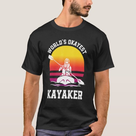 Kayaking Kayaker T-Shirt (Vorderseite)