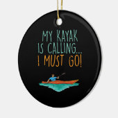 Kayaking Keramik Ornament (Links)