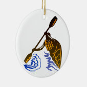Kayaking Keramik Ornament (Rechts)
