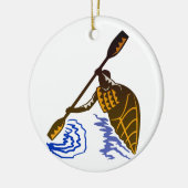 Kayaking Keramik Ornament (Links)