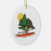 KAYAKING KERAMIK ORNAMENT (Rechts)