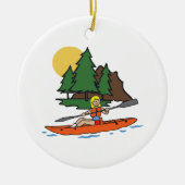 KAYAKING KERAMIK ORNAMENT (Vorne)