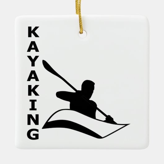 Kayaking Keramikornament (Vorderseite)