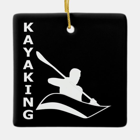 Kayaking Keramikornament (Vorderseite)