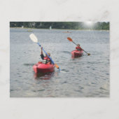 Kayaking Kids Postcard Postkarte (Vorderseite)