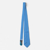Kayaking Lake Mountain Blue Water Necktie Krawatte (Rückseite)