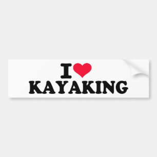 Kayaking Liebe I Autoaufkleber