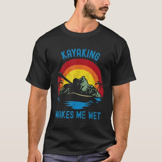 Kayaking macht mich Vintag T-Shirt (Vorderseite)
