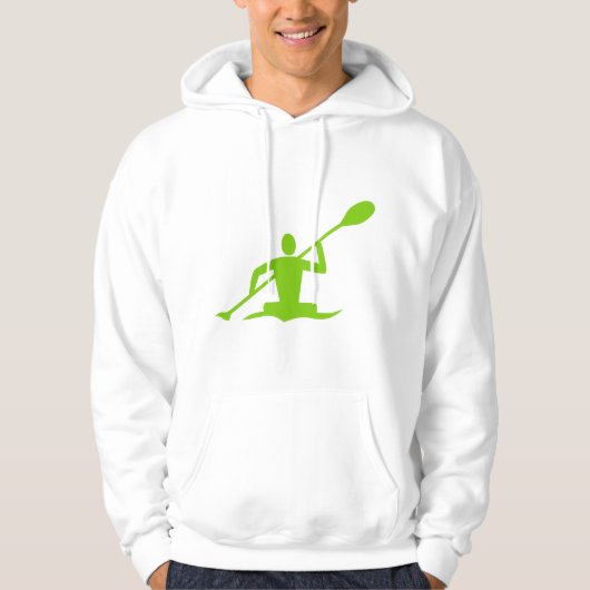 Kayaking - Martian Green Hoodie (Vorderseite)