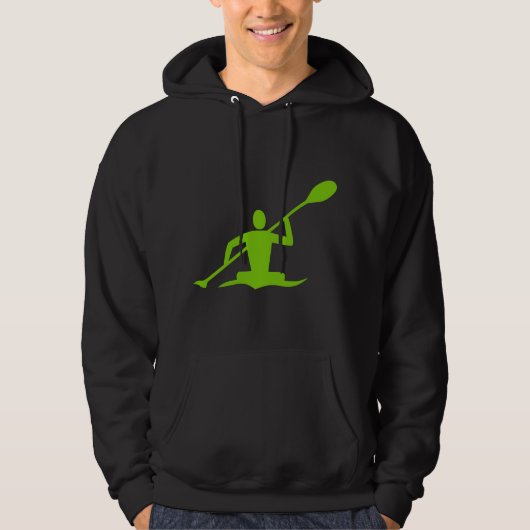 Kayaking - Martian Green Hoodie (Vorderseite)