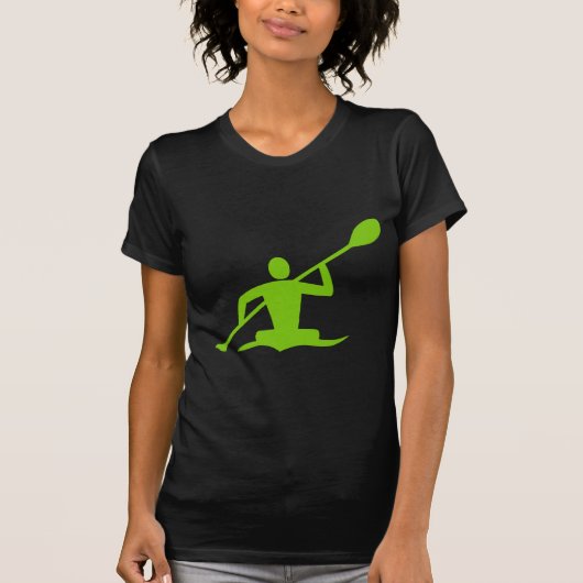 Kayaking - Martian Green T-Shirt (Vorderseite)