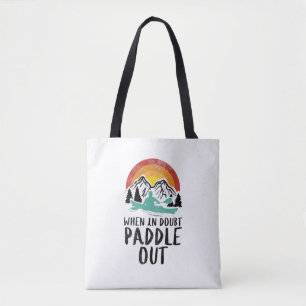 Kayaking Nature Retro Tasche